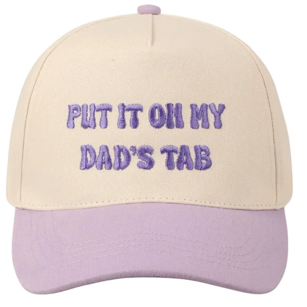 Put It On My Dad's Tab Baseball Cap Hat